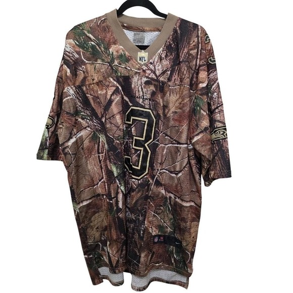Nike Other - Nike NFL Seattle Seahawks‎ Men 52 Camouflage Jersey Wilson #3 Hiking Game